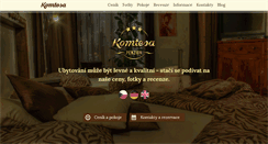 Desktop Screenshot of penzionkomtesa.cz